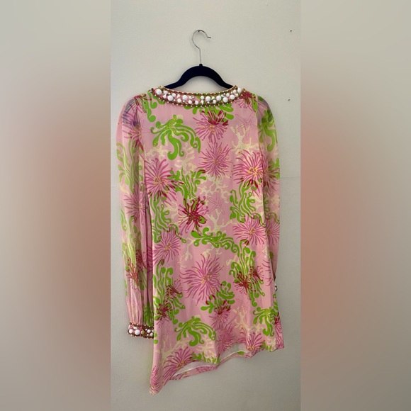 Lilly Pulitzer Dirty Shirley Harper Shift Dress 100% Silk - Picture 6 of 9